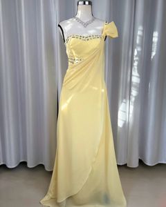 Pale Yellow Formal Gown