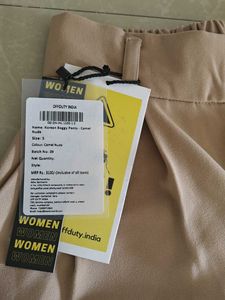 High-Waisted Beige Wide-Leg Pants