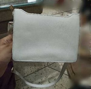 Fully new White Quilted Clutch Bag