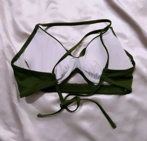 Olive Green Bra