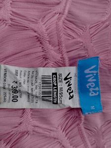 Cute Pink Textured Long Sleeve Top