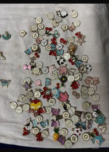 Cute Charm Bracelet with Shell, Cherry, Butterfly