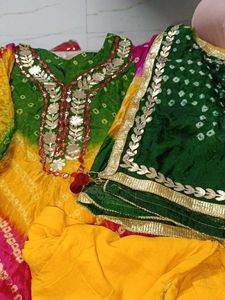Vibrant Bandhani Kurta Set