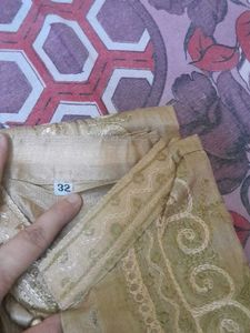Almost New 3 Piece Sherwani Shiny Beautifully Emb