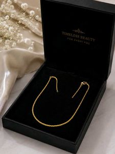 Classic Gold Rope Chain Necklace