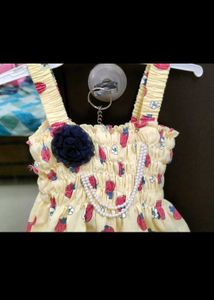 Adorable Strawberry Print Baby Dress