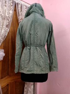 💚Olive Green Fur Hooded Jacket💚