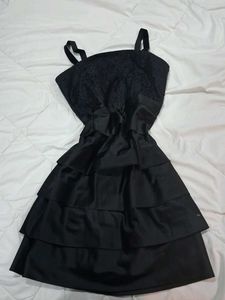 Chic Black Tiered Ruffle Dress (negotiable)