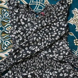 Elegant Floral Print Maxi Dress