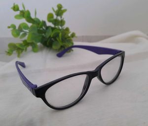 Black &amp; Purple Eyeglass Frame | With Dummy Lenses
