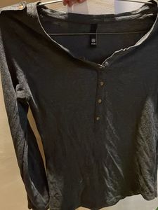 Grey 3/4 Sleeve Top