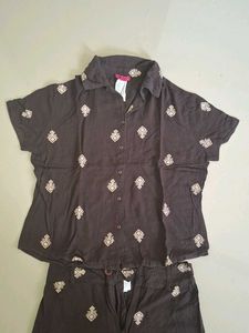 Stylish Brown Co-ord Set pack of 1 pair