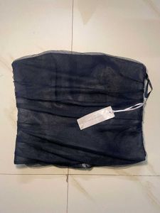 black mesh corset top