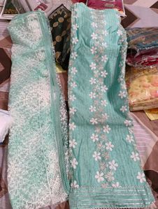 Beautiful Embroidered unstitched suit