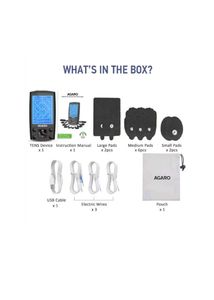Agaro Dual Channel TENS Massager TM2421 24 Modes