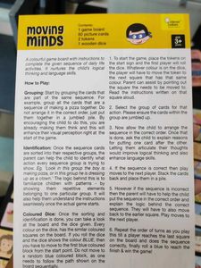 Clever Cubes Moving Minds Sequencing Board Game