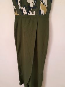 Zima Leto Dark Olive Green Jumpsuit (Women's)
