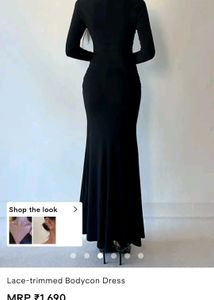 Savana Lace Trimmed Bodycon Dress