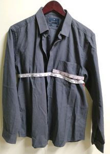 Gray Long Sleeve Button Down