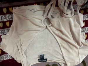 Nude Party Wear Top