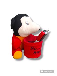 Soft Mickey Mouse Teddy Pen Stand Holder For Kids