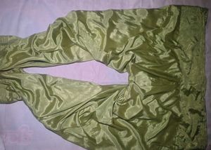 Olive Green Silk Salwar Pants