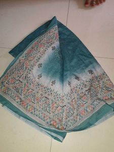 Blue Printed Dupatta
