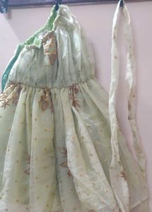 Party Wear One Shoulder Girls Dress - 3 To 4 Years