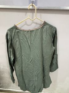 Fabindia S Size Worn 3-4 Times, Silk Fabric