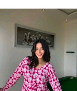 Chic Floral Print Kurta