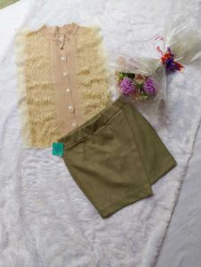 💋Cute Outfit Set: Top & Skirt💕