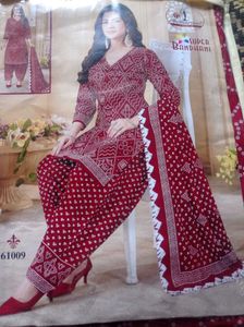 Bandhani Print dress material with Dupatta