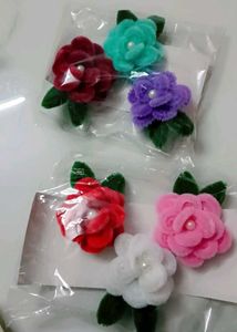 Set of 6 Floral Hair Clips