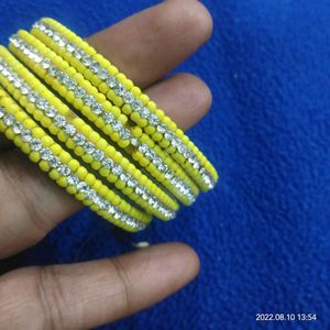 yellow stone bangles