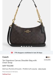 Coach Monogram Shoulder Bag