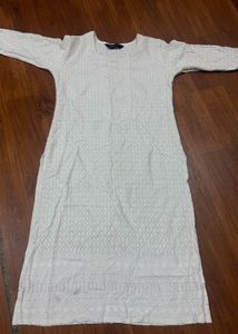 Elegant White Chikankari Kurta