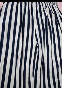 Striped Smocked Jumpsuit with Tie Shoulders