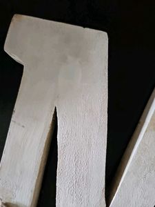 Large Wooden Letter M.