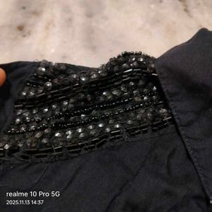 Black Embellished Top