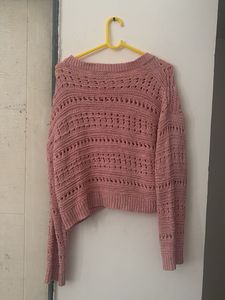 crochet pink top