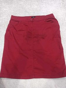 Red A-line 👗Skirt