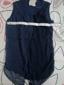 Blue Sleeveless Top