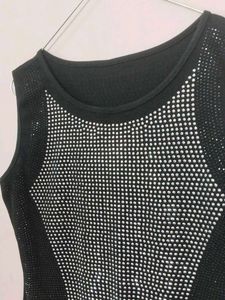 Sparkling Black Mini Dress