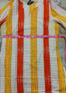 HERE &amp; NOW CHECKED KURTA