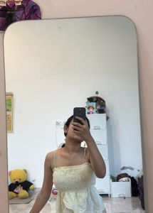 Smocked Eyelet Cami Top
