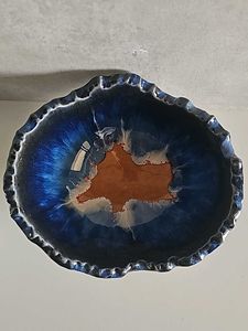 Ceramic Coral Serving Bowl