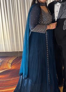 Elegant Navy Blue ethnic gown