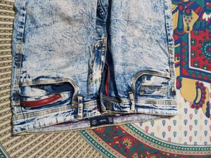 Blue denim jeans for men
