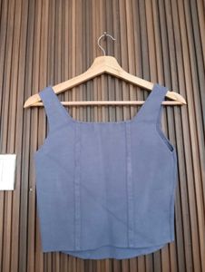 Stylish Blue Corset Top