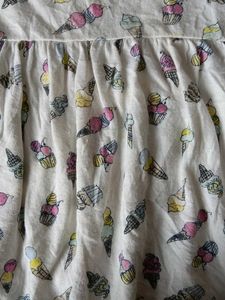 Cute Ice Cream Print Baby Girl Dress
